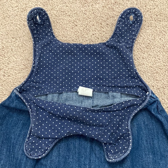 H&M Baby Denim Dress Size 6-9 Months - Picture 4 of 7